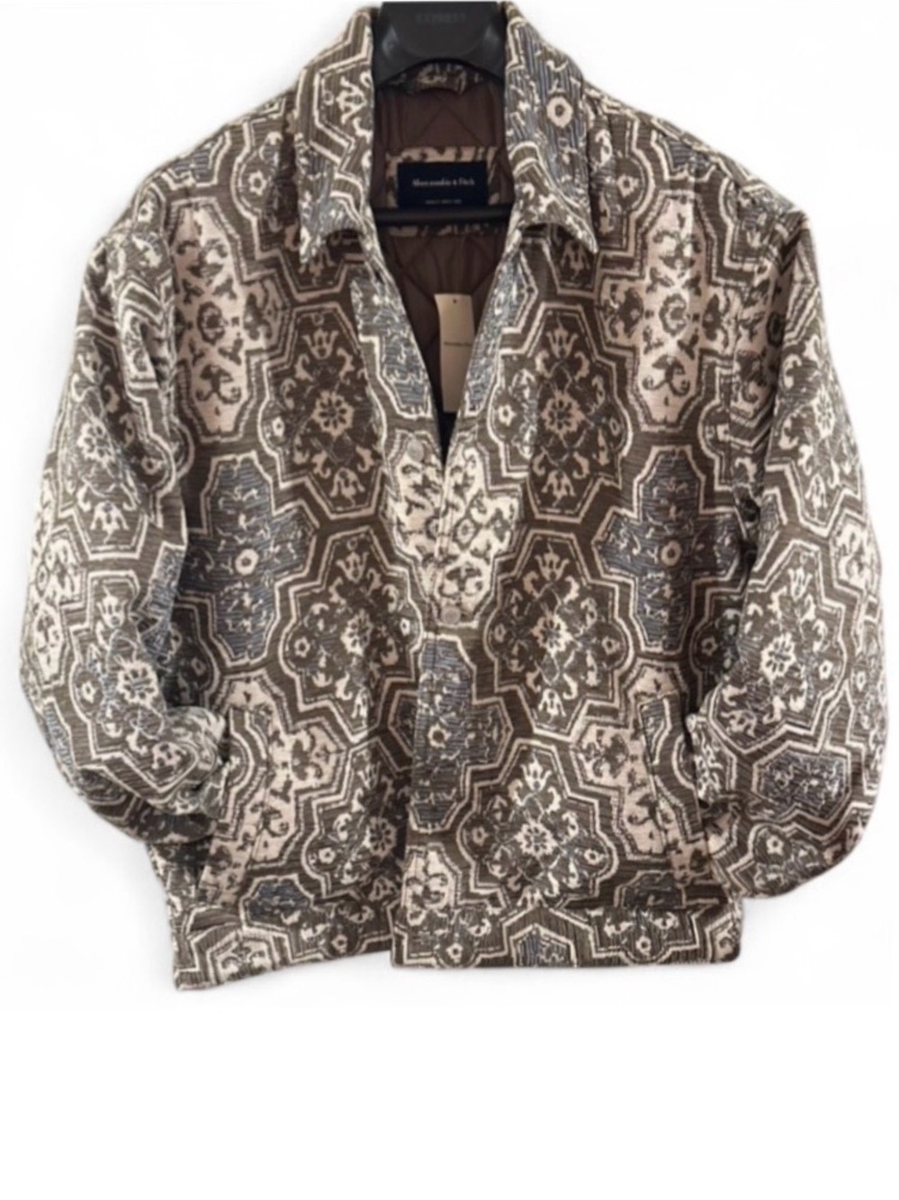 Abercrombie & Fitch Vintage Upholstery Design Jacket Size Men’s Large (NWT)